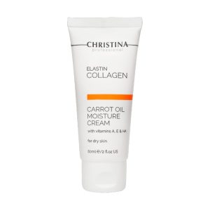 Elastin Collagen Carrot Oil Moisture Cream with Vitamins A, E & HA for Dry Skin